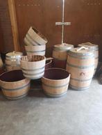 Mooie houten regentonnen te koop, Tuin en Terras, Regentonnen, 150 liter of meer, Ophalen of Verzenden, Zo goed als nieuw, Kunststof