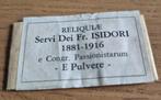 Relikwie Servi Dei Fr. isidori 1881-1916, Ophalen of Verzenden, Gebruikt, Kaart of Prent