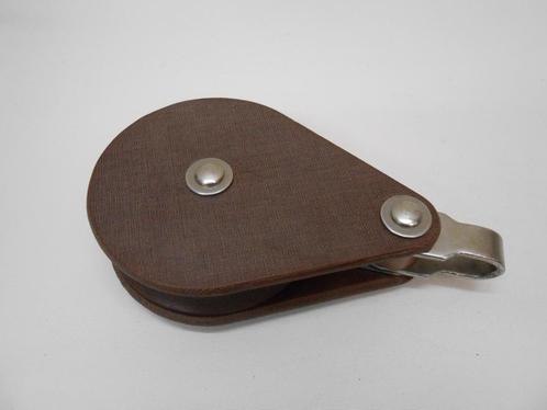 Tufnol blok, katrol, enkelschijfs, 16 mm lijn, grote schijf, Watersport en Boten, Accessoires en Onderhoud, Gebruikt, Lijn of Blok