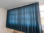 Velours blauwe gordijnen HEMA - 2.10 x 1.47 m, Huis en Inrichting, Stoffering | Gordijnen en Lamellen, Ophalen, 100 tot 150 cm