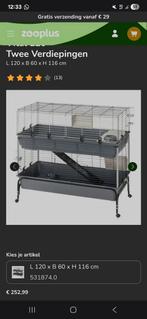 Konijnen kooi dubbele laags, Ophalen, Zo goed als nieuw