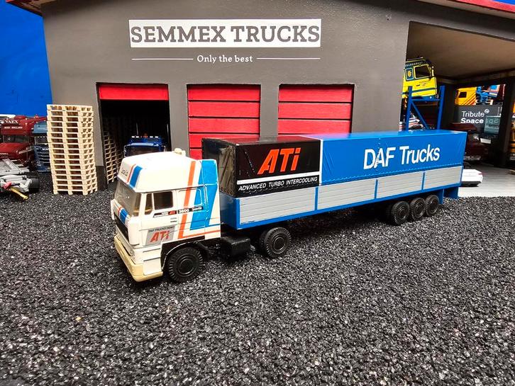 Lion toys daf 3600ati spacecab, Hobby en Vrije tijd, Modelauto's | 1:50, Gebruikt, Bus of Vrachtwagen, Lion Toys, Ophalen