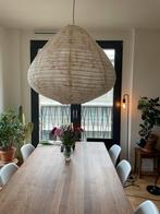 Hanglamp HK Living lampion ballon vorm stof bamboe, Huis en Inrichting, Lampen | Hanglampen, Ophalen, Zo goed als nieuw, Stof