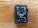 Zippo 1990 American Legend in leder, Verzamelen, Rookartikelen, Aanstekers en Luciferdoosjes, Ophalen of Verzenden