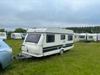Hobby 485 Classic Caravan met voortent/mover, Vast bed, Rondzit, Hobby, Particulier