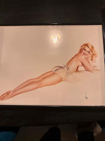 Varga Girl Pin-Up Reproducties - Set van 3 Ingelijst beschikbaar voor biedingen