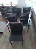 6 Mario Bellini Cab 412 Stoelen Cassini, Huis en Inrichting, Stoelen, Gebruikt, Zwart, Design, Ophalen of Verzenden