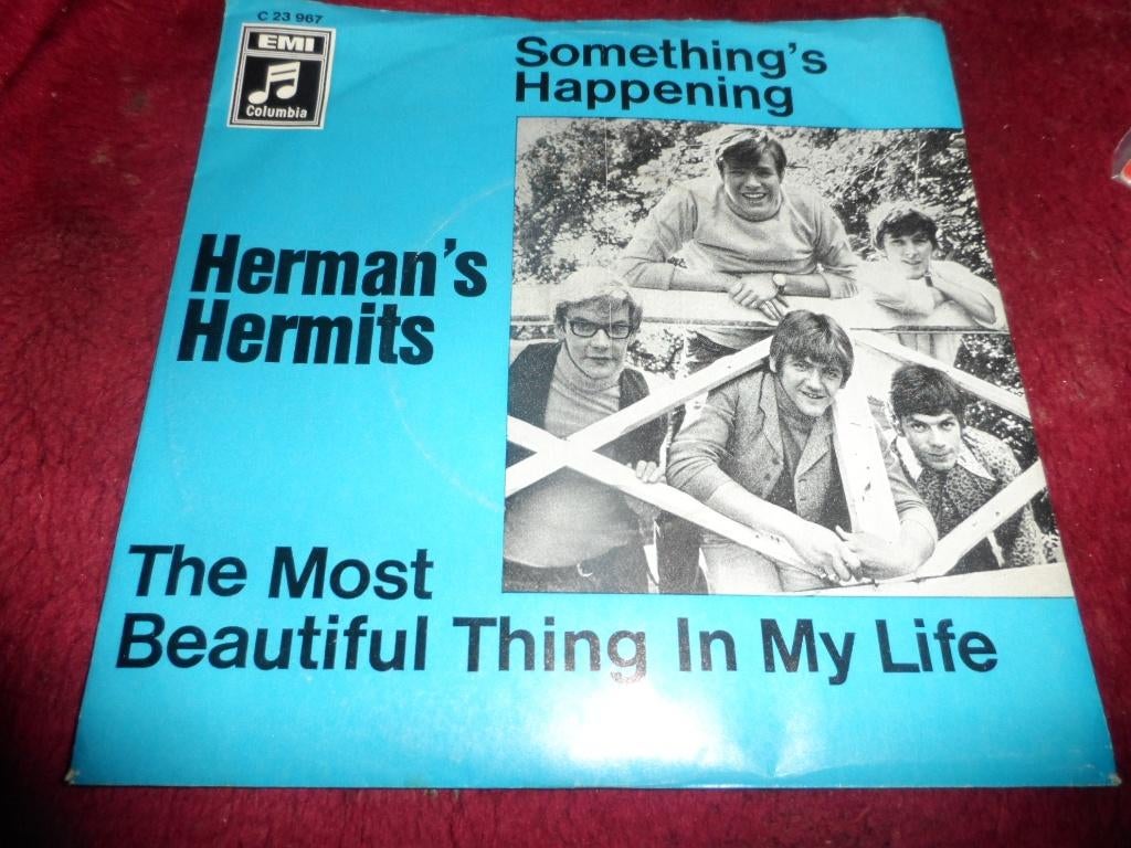 Herman's Hermits - Something's happening ,., Cd's en Dvd's, Vinyl Singles, 7 inch, Single, Ophalen of Verzenden, Zo goed als nieuw
