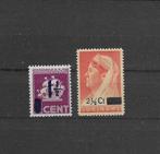 Suriname 1947, NVPH 245 t/m 246, Ongebruikt., Postzegels en Munten, Postzegels | Suriname, Verzenden, Postfris
