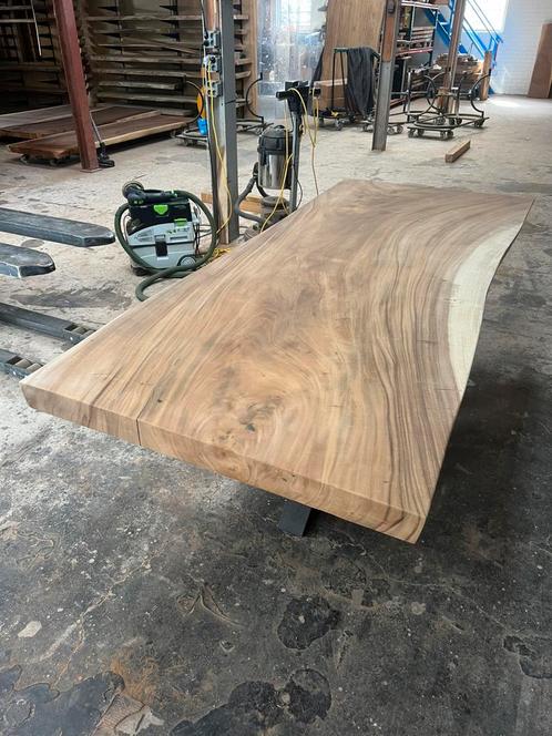 Boomstamtafel 240 x 100 x 8cm (24), Huis en Inrichting, Tafels | Eettafels, Nieuw, 100 tot 150 cm, 200 cm of meer, Vijf personen of meer