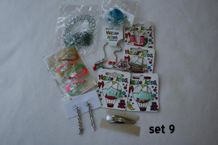 Setje met 10 nieuwe kindersieraden (9), Sieraden, Tassen en Uiterlijk, Kindersieraden, Nieuw, Overige typen, Overige kleuren, Ophalen of Verzenden