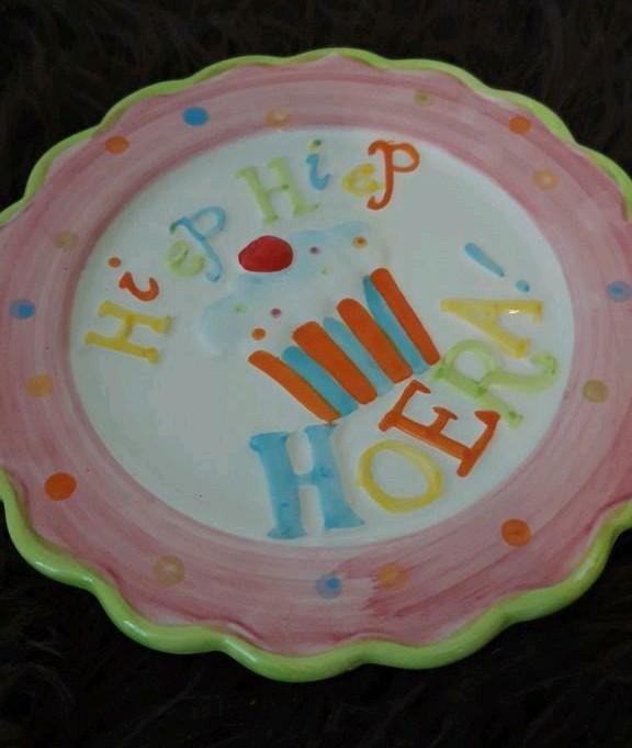 Feestelijk Bordje - Nieuw!, Huis en Inrichting, Keuken | Servies, Nieuw, Bord(en), Overige stijlen, Aardewerk, Ophalen of Verzenden