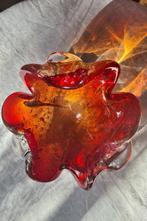 Grote Murano Barovier Toso Italië schaal met goud- ’60., Antiek en Kunst, Ophalen of Verzenden