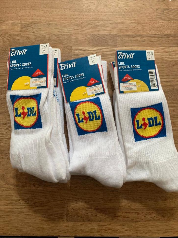 Nieuwe Lidl sokken, € 7,50 per stuk., Kleding | Heren, Sokken en Kousen, Nieuw, Maat 39 t/m 42, Wit, Ophalen of Verzenden