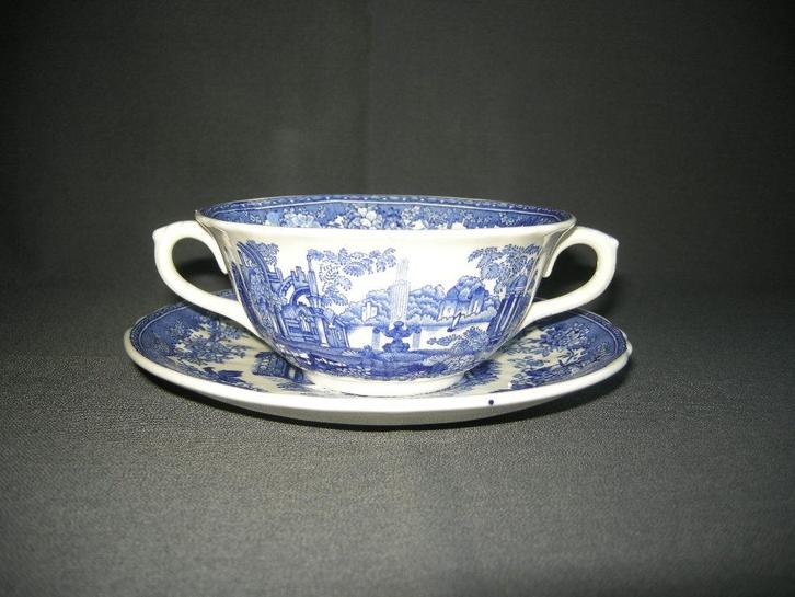 Mason's Fountains, 1 soepkop & schotel, Antiek en Kunst, Antiek | Servies los, Ophalen of Verzenden