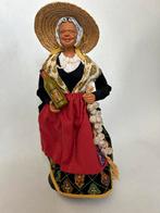 S. Peirano Terracotta Beeldje - Kantwerkster, Verzenden