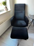 Draaifauteuil incl. hocker., Huis en Inrichting, Fauteuils, Ophalen, 75 tot 100 cm, Zo goed als nieuw, 50 tot 75 cm