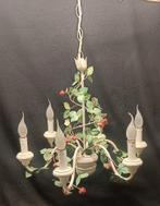 Vintage aarbeien lamp metalen kroonluchter bloemenlamp, Ophalen of Verzenden