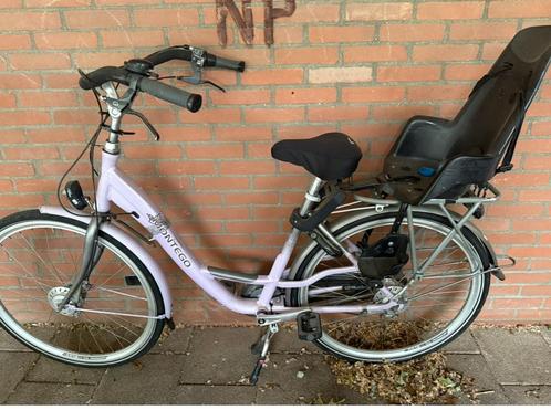 Montego Moederfiets met Kinderzitje, Fietsen en Brommers, Fietsen | Dames | Damesfietsen, Gebruikt, Overige merken, (Extra) lage instap