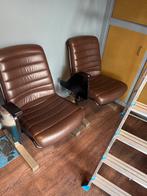 Vintage Bioscoopstoelen - Perfect voor Game Room of Mancave!, Ophalen, Gebruikt, Bruin, Bureaustoel