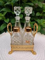 Elegante vintage kruiden- en specerijenset "Cristallin", Ophalen of Verzenden, Zo goed als nieuw, Parfumfles