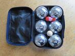 Jeux de boules ballen roestvrijstaal, 6x in tas, nieuw, Ophalen of Verzenden, Nieuw, Bal