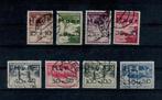 A154) HUAR serie 8x kopstaande opdruk geen garantie, Postzegels en Munten, Ophalen of Verzenden, Duitse Keizerrijk, Gestempeld