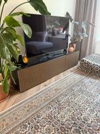 Tv meubel besta ikea met latjes deuren, nieuwstaat, eiken, Ophalen, 150 tot 200 cm, Eikenhout, Nieuw