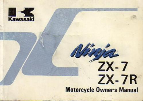Kawasaki Ninja ZX7 en ZX 7R manual handleiding (5333z), Motoren, Handleidingen en Instructieboekjes, Kawasaki, Ophalen of Verzenden