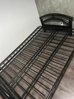 Twijfelaar bed 140x200, Huis en Inrichting, Slaapkamer | Bedden, Ophalen, Gebruikt, Zwart, 140 cm