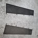 2x zwart metalen schaamschot voor onder bureau 164x35 cm, Huis en Inrichting, Bureaus, Ophalen, Gebruikt, X, X