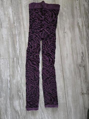 @ Zwarte paarse dierenprint legging maat s beschikbaar voor biedingen