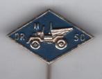 Dutra dumper blauw op zilverkleurig speldje ( E_100 ), Verzenden, Nieuw, Transport, Speldje of Pin