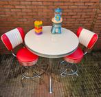 FIFTIES SIXTIES AMERIKAANSE BEL AIR BARKRUKKEN MET BARTAFEL, Ophalen, 60 tot 90 cm, Met voetsteun, Zo goed als nieuw