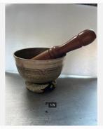 Tibetaanse Klankschaal met Klopper en Kussen Set Compleet Ni, Ophalen of Verzenden