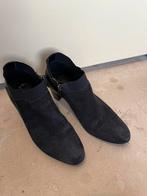 Nubuck leren korte enkellaarsjes donkerblauw mt 40, Luftpolster, Blauw, Lage of Enkellaarzen, Ophalen of Verzenden