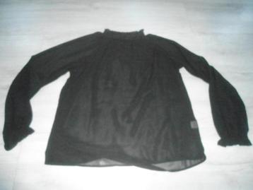 NIEUW! Shein; Mooie voile top met opstaand kraagje; maat L beschikbaar voor biedingen