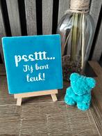 Leuke gekleurde tegeltjes met tekst, Huis en Inrichting, Ophalen of Verzenden, Nieuw