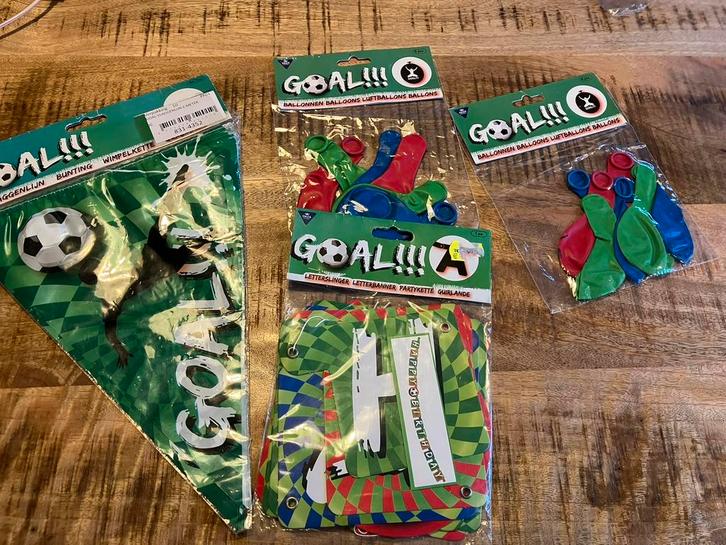 Voetbal versiering verjaardag, Hobby en Vrije tijd, Feestartikelen, Nieuw, Versiering, Verjaardag, Ophalen of Verzenden