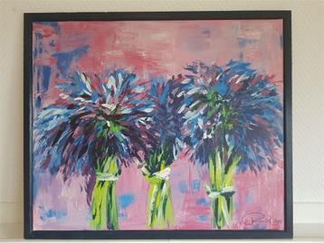 Bloemenschilderij, gesigneerd beschikbaar voor biedingen
