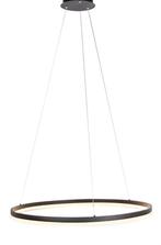Design hanglamp zwart 80 cm LED warm wit Pendant lamp 99149, Ophalen of Verzenden, Zo goed als nieuw, 75 cm of meer, Modern