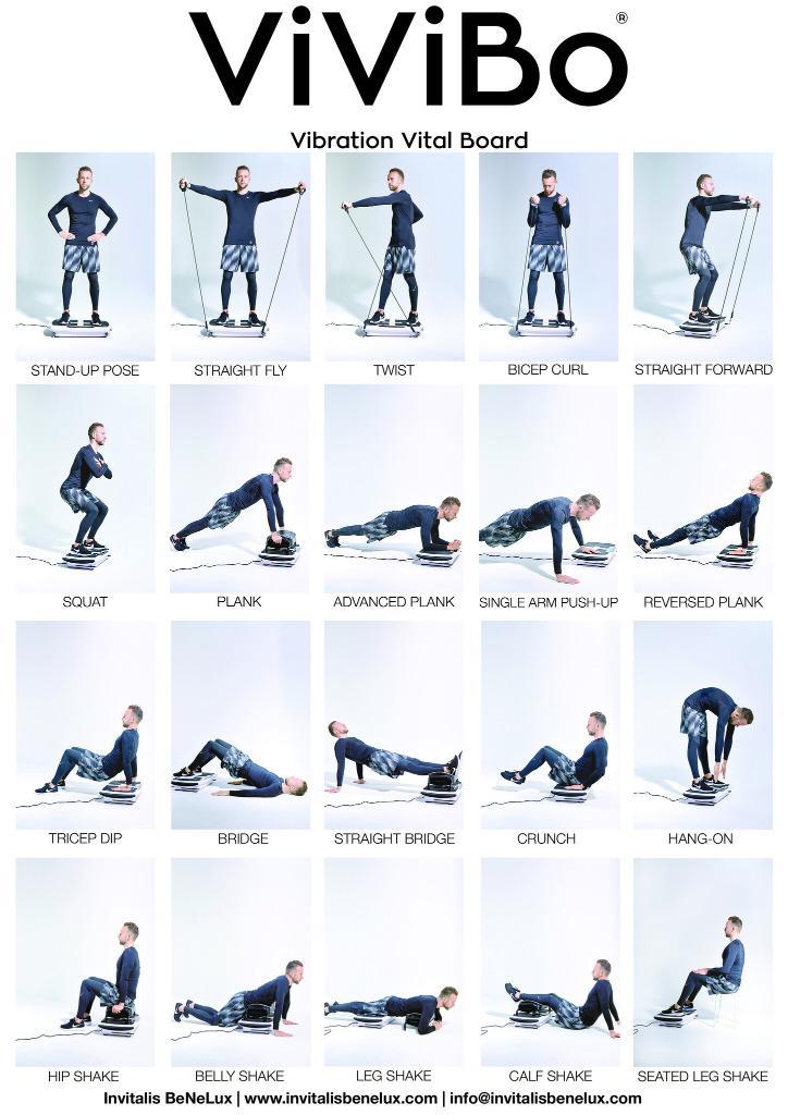 ViViBo fitness trilplaat, Sport en Fitness, Overige Sport en Fitness, Zo goed als nieuw, Ophalen