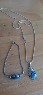 ANTIEK DELFSBLAUW  ARMBAND EN KETTING  NOG ZEER MOOIE STAAT, Antiek en Kunst, Antiek | Goud en Zilver, Ophalen of Verzenden