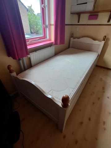 Auping 1 persoonsbed bed matras 90x200 gebroken wit