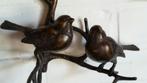 4 VOGELS OP TAK / BRONS / WANDHANGER, Huis en tuin decoratie Marie, Nieuw, Info@huisentuindecoratiemarie.nl, Peize