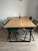 Eettafel rechthoekig, Ophalen, 50 tot 100 cm, Zo goed als nieuw, 150 tot 200 cm