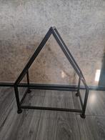 Firewood holder | Zwart metalen rek voor brandhout, Ophalen of Verzenden, Zwart, Metaal, Minder dan 25 cm