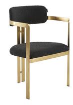 OHNO Furniture Chandler - Teddy Eetkamerstoel - Zwart, Niet ingevuld, Zwart, Niet ingevuld, Nieuw