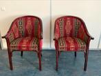 Set zeer mooie stoelen met medaillonstof, Ophalen, Zo goed als nieuw