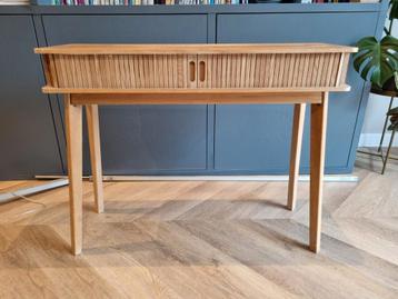 Vintage Bureau/Sidetable met Rolluik beschikbaar voor biedingen